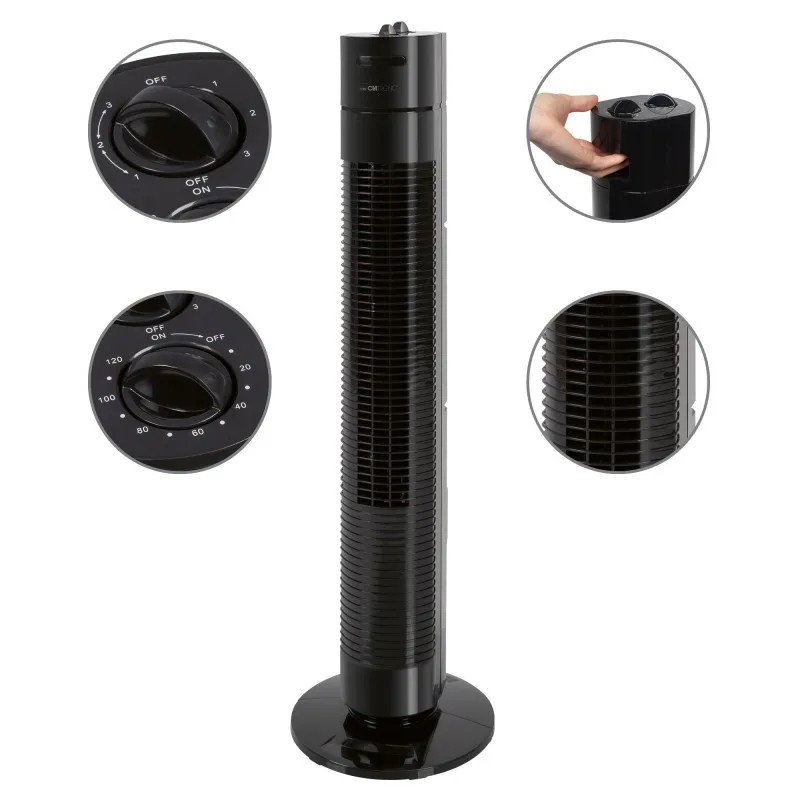 Колонный напольный вентилятор Clatronic TVL 3770 Black